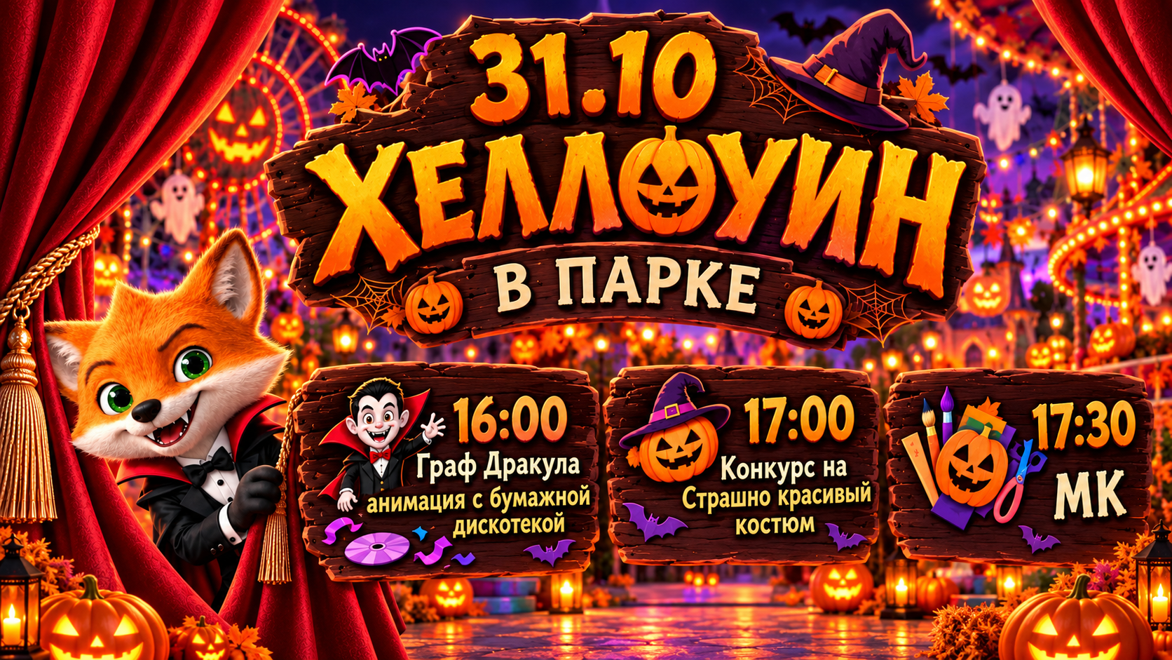 🎃 ТЬМА СГУЩАЕТСЯ&hellip; ХЭЛЛОУИН В HELLO PARK! 🦇